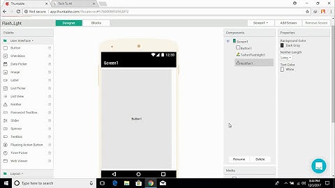 Create Flash light app | Thunkable, Appy Builder