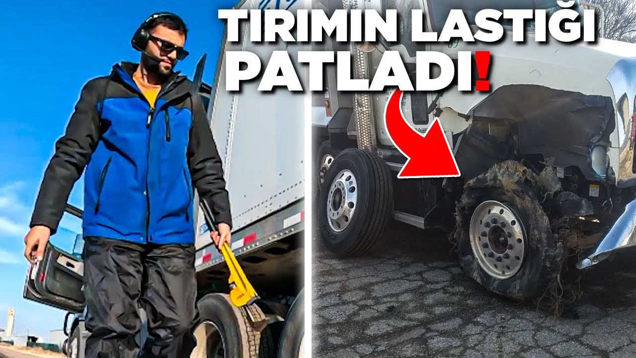 AMERİKA'DA LASTİĞİM PATLADI!! VLOG#2