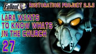 Fallout 2 - Lara wants to know what is being guarded in the church (The Den) Part #27