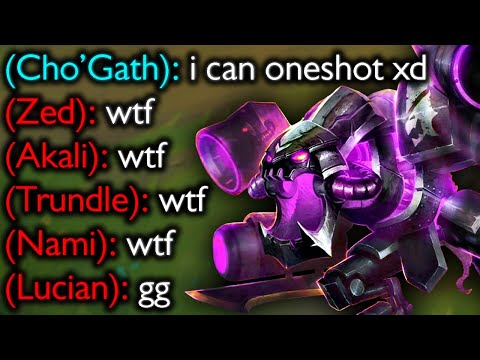 Video CHO'GATH 1v5 (EVERY ABILITY ONE-SHOTS) - youtube