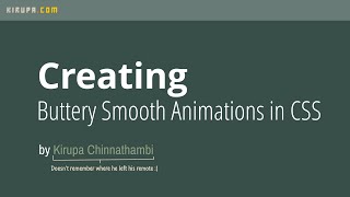 Creating Buttery Smooth Web Animations