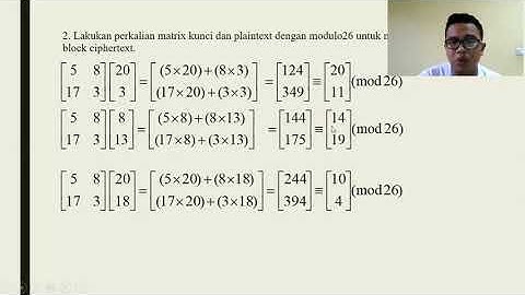 Pengaplikasian Rumus Matriks pada Kriptografi Hill Cipher | Part 2/3
