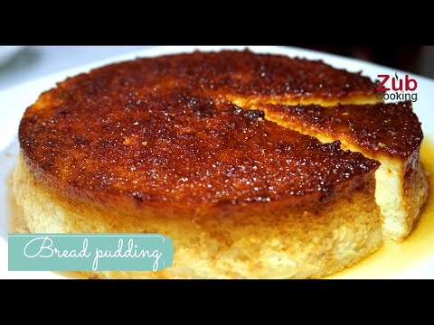 Caramel bread pudding II ब्रेड पुडिंग II without oven bread pudding II Dessert