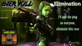 Overkill - Elimination (lyrics on screen)