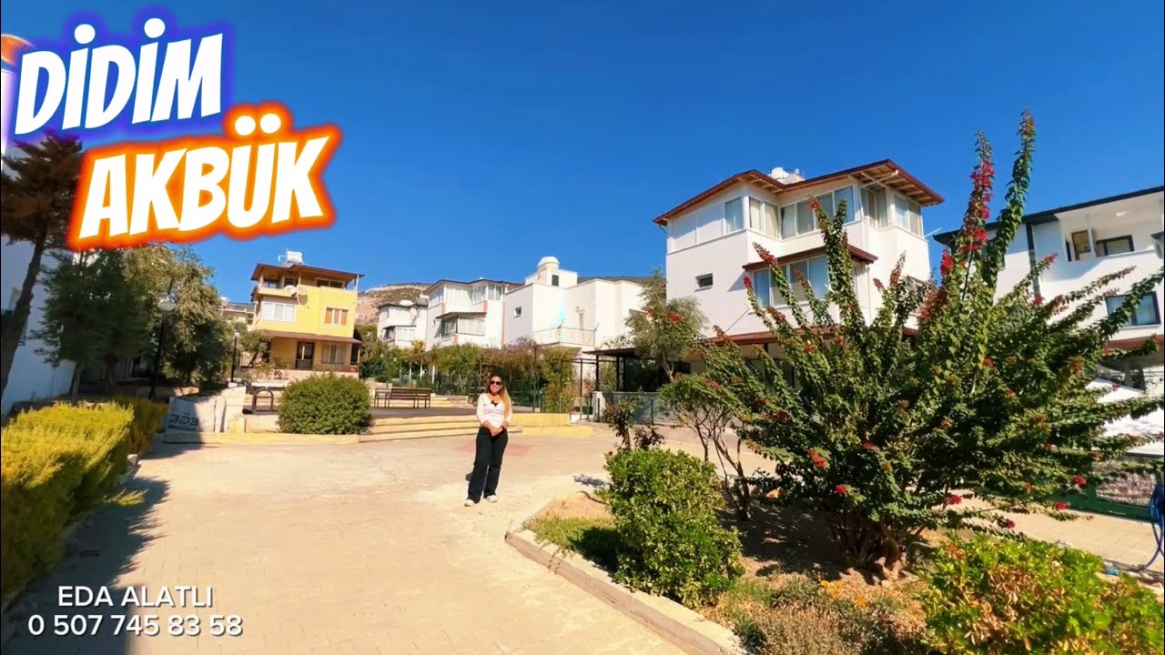 Didim Akbükte Denize 500 m, Bahçeli Eşyalı Müstakil Villa A505 