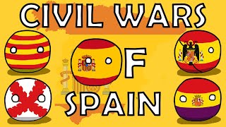 Every Spanish Civil War, Explained | Countryball History Video