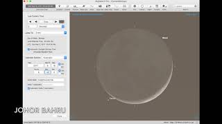 Simulation Venus Conjunction and Occulation 18 Sep 2017 from Malaysia