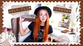 JULY TRAVELER’S NOTEBOOK FLIP THROUGH | Journal and bullet journal flip through 2020 | it'slikelyart