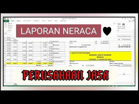 Cara Membuat Laporan Neraca atau Laporan Posisi Keuangan Pada Perusahaan Jasa