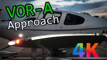 Cirrus SR20 G6 VOR-A Approach Into KJCT | 4K | Hero9