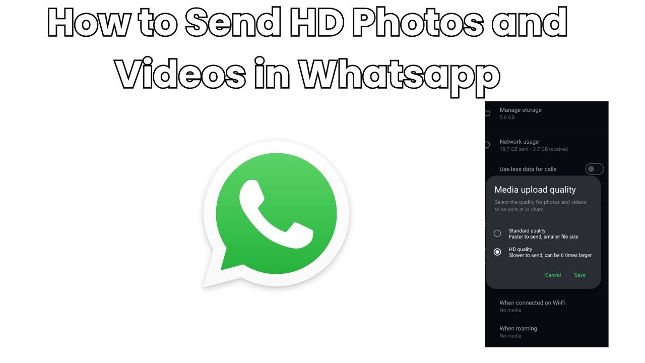 how to send hd photos in whatsapp (Step-by-Step)