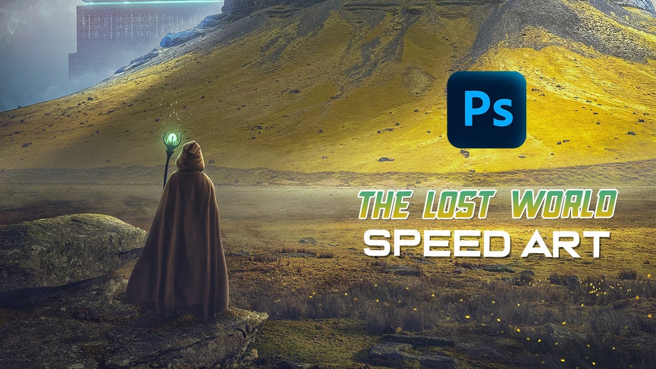 My entry for phaserunners photoshop challenge | The Lost World | speed art |  sci-fi concept art
