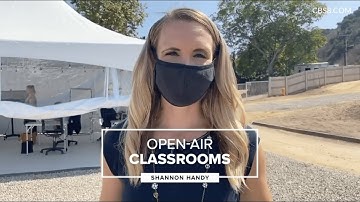 Open-Air Tented Classrooms Using EverBase3 Modular Flooring by EverBlock Systems