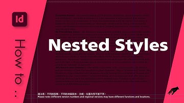 InDesign – How to set Nested Styles? (ID H-017/EN)