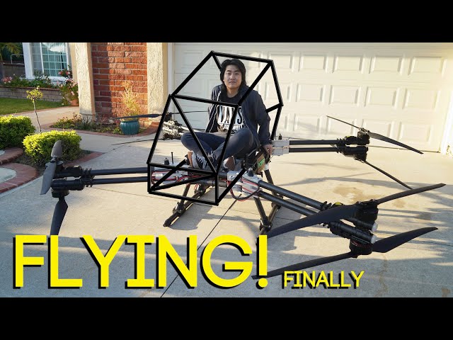 I built a flying car (eVTOL) -- IT FLIES FINALLY!! class=