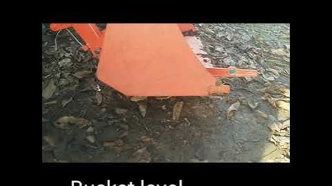 Kubota BX true bucket level indicator part 1