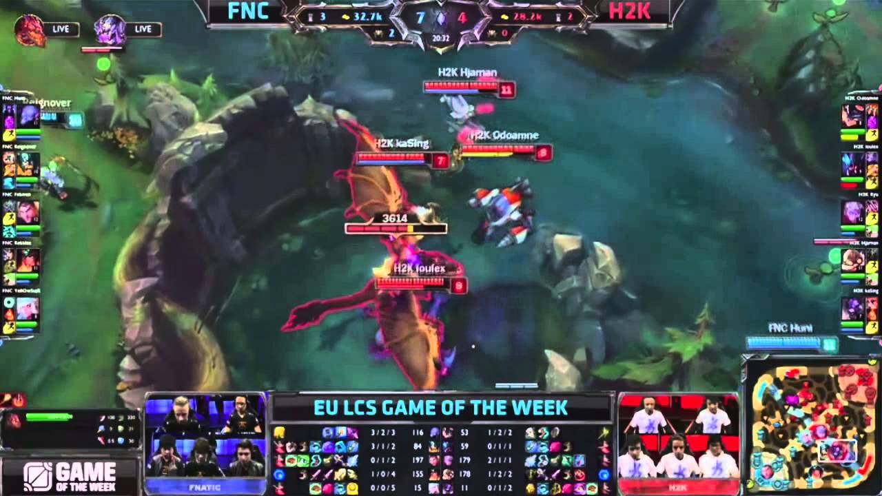 FNC vs H2K - Olaf Reignover JUNGLER