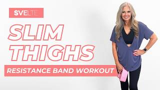 Slim Thighs Workout | Reduce Cellulite & Burn Fat | Resistance Band Optional | At Home Workout