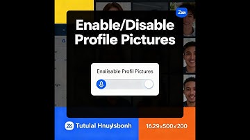 How to Hide or Show Profile Pictures for Participants #zoom  #zoomtutorial