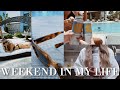 weekend in my life: upcoming travel plans, my hair growth tips, pool day with friends &amp; more!