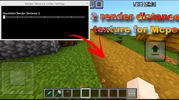 Minimum render distance 2 texture pack for Mcpe 1.21!