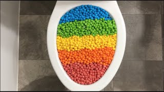 Will it Flush - Rainbow Skittles, Coca Cola, Fanta, Squishy Balloon