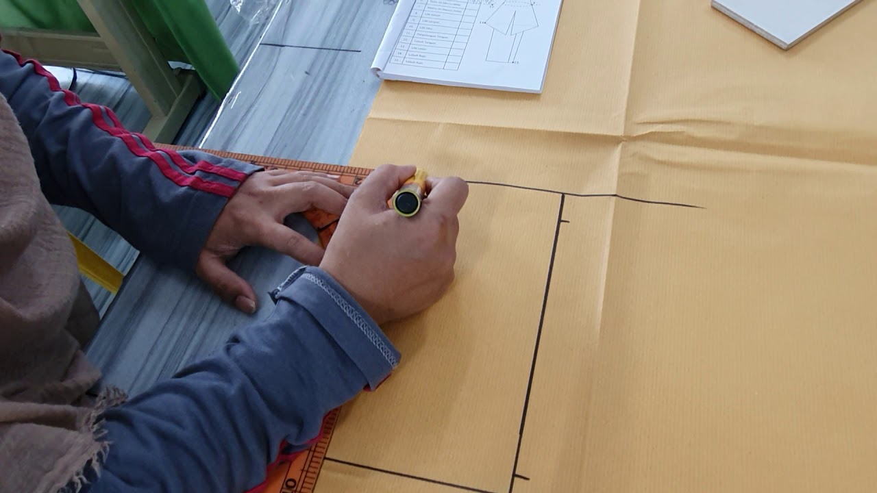 SERIUS...MUDAH GILER BUAT POLA DAN POTONG BLOUSE