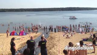 THW Übung Fun (Cold Water Challenge 2014 ) in Frankfurt (Oder) Helenesee 2014