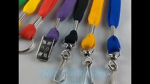 Round and Flat Lanyards Video