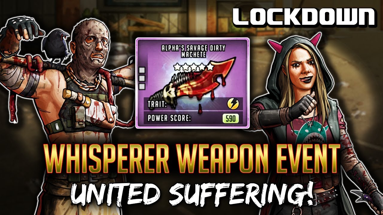 TWD RTS: Whisperer Weapon Event Details, United Suffering! The Walking Dead: Road to Survival
