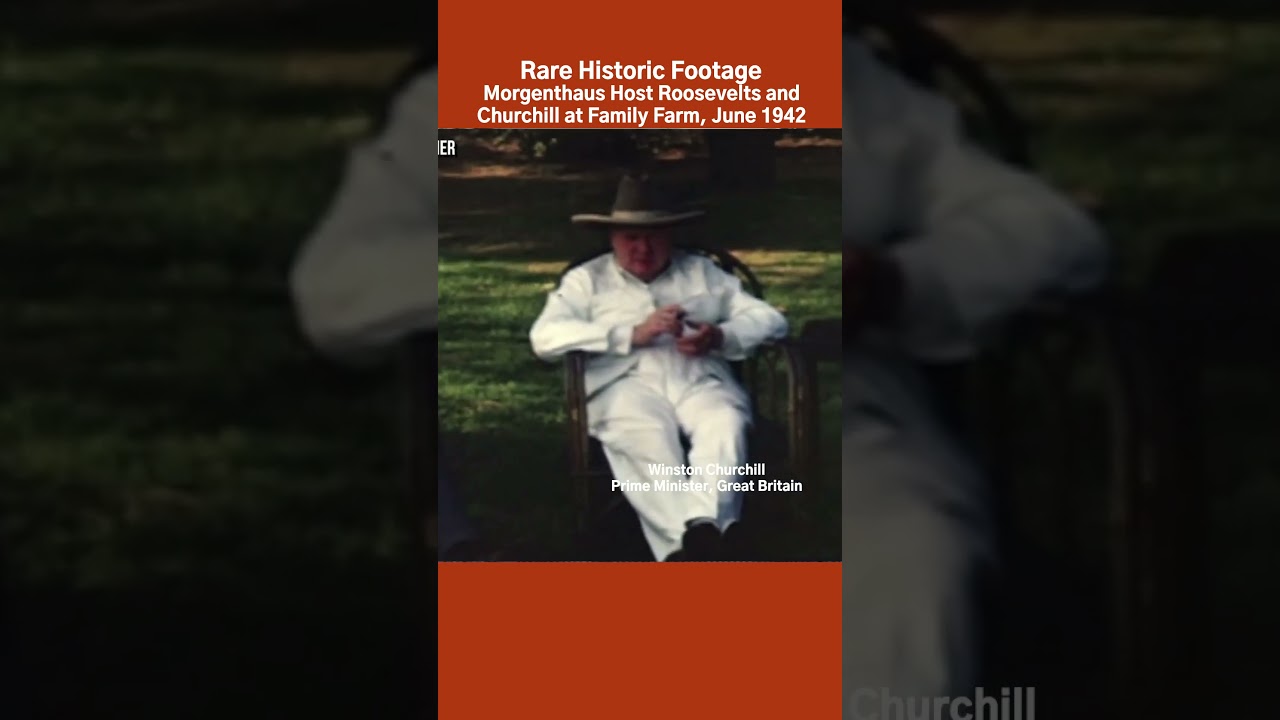 Rare Historic Footage | Morgenthaus Host Roosevelts and Churchill 