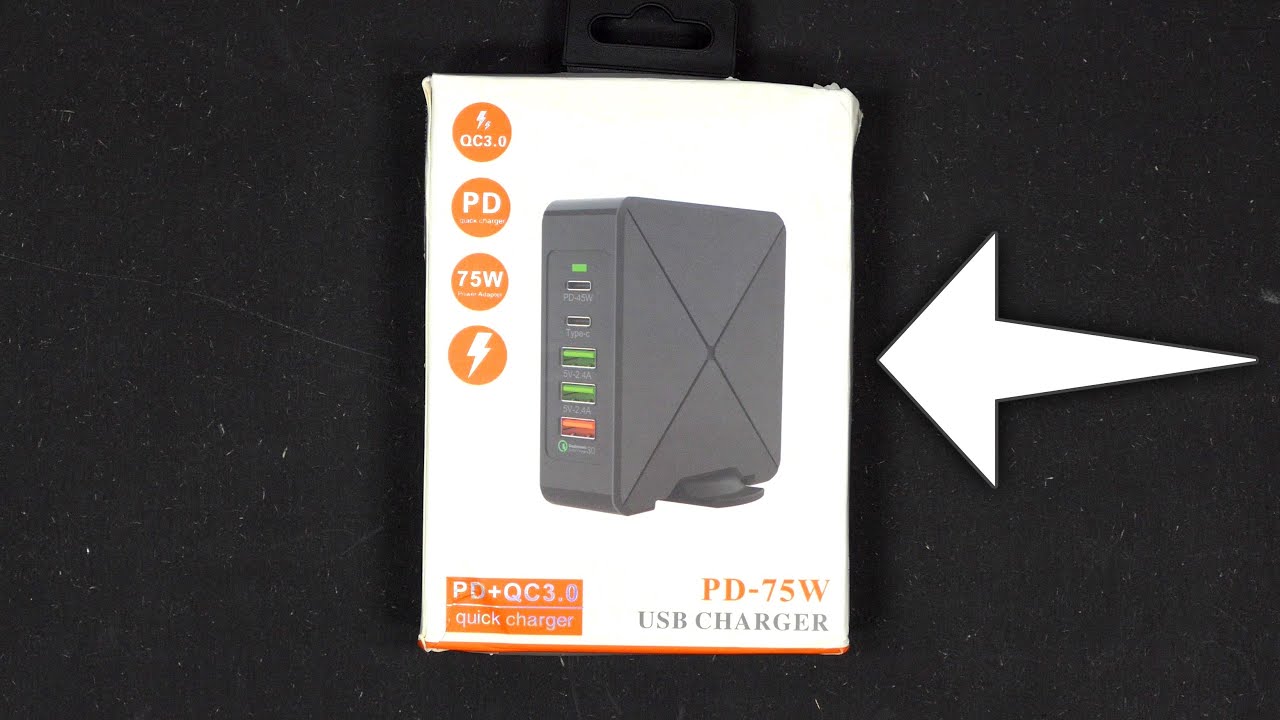 75W Quick Charger PD Type-C USB Charger - Unboxing & First Look