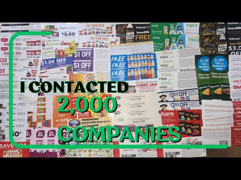 Contacting Companies for Coupons and Samples Part 2. I contacted 2K companies and here's the result!