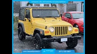 2000 Jeep Wrangler Sport Utility 2D