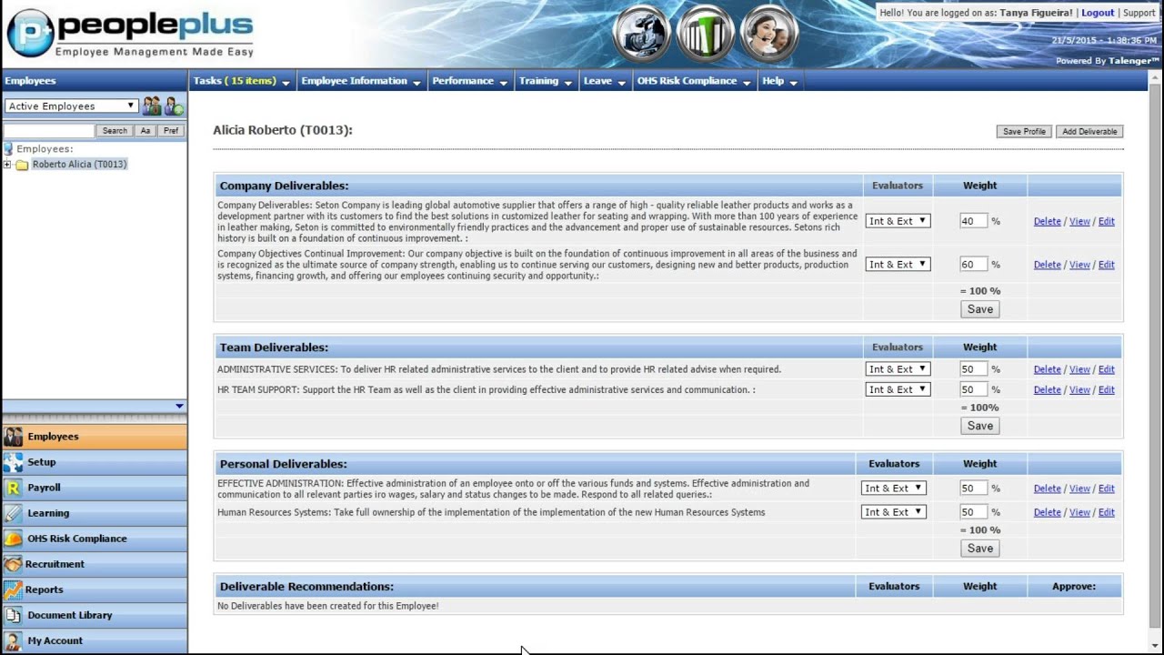 PeoplePlus Performance Management Overview