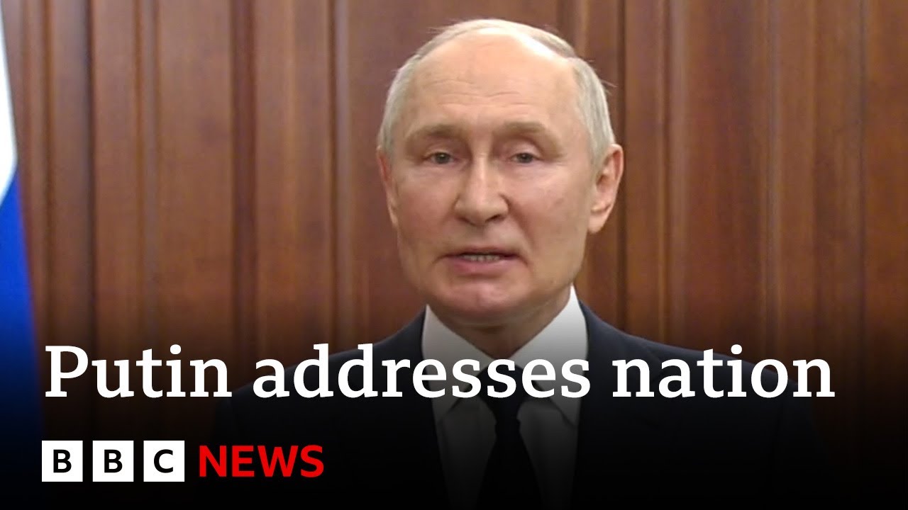 Vladimir Putin gives TV address following Wagner mutiny – BBC News