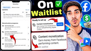Content Monetization On Waitlist 😍 Content Monetization Setup 🥰 Facebook Content Monetization Update