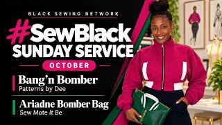 Live Sewing | Bang’n Bomber & Ariadne Bomber Bag | BSN #SewBlack Sunday Service