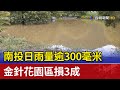 南投日雨量逾300毫米 金針花園區損3成