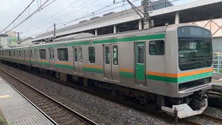 宇都宮線　E231系墜落インバータ　発車