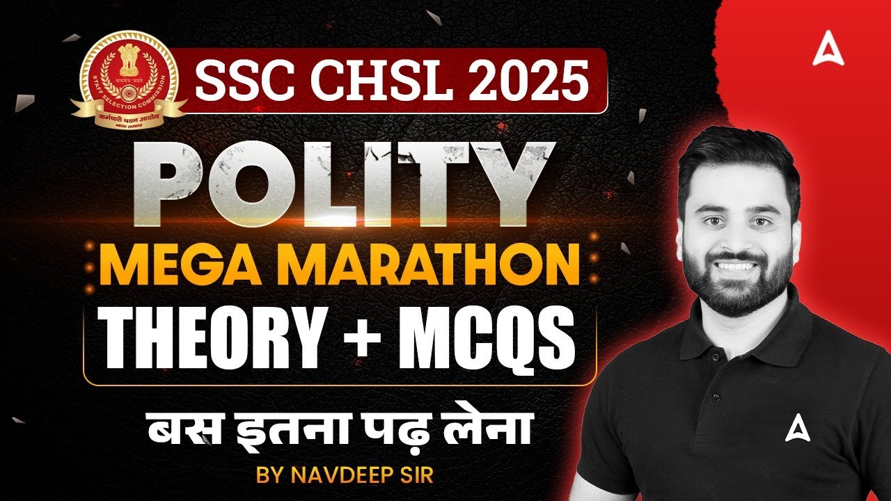 SSC CHSL Polity One Shot 2025 | SSC CHSL Polity Classes 2025 | Theory ...