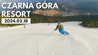 Czarna Góra (2024.02.18) [4K] #czarnagoraresort #czarnagora @bartsbiker #naczarnej #ski