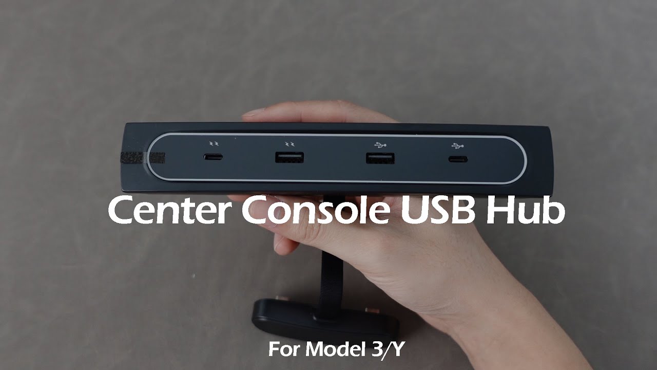 Tesla Model 3Y Center Console USB Hub (Gen. 2) (2021-2022) - YouTube