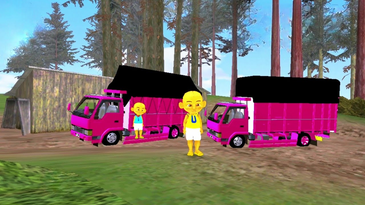 Upin dan Ipin Temukan Truk Oleng Pink Kembar di Rumah Hutan 😝🤤 upinstori