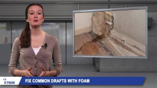 How Icynene Spray Foam Insulation Helps with Drafts