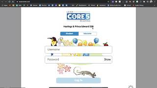 Log into Lexia