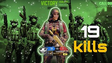 call of duty mobile gameplay | hijacked map | 19 kills in cod mobile