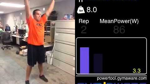 GymAware performance test - 21/09/2012