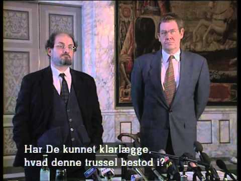 Forfatter Salman Rushdie besøger København - 13. november 1996