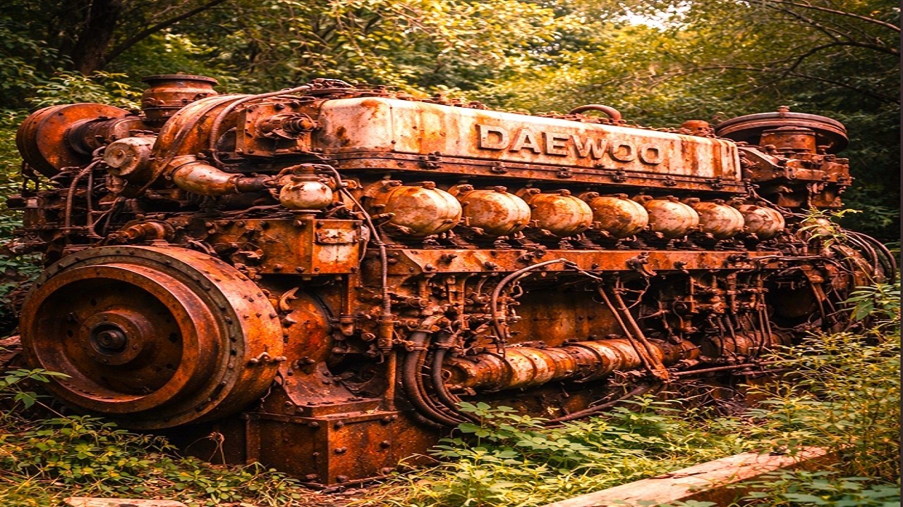 Incredible Restoration of a Forgotten DAEWOO Engine – Abandoned for Years in an Overgrown Garden